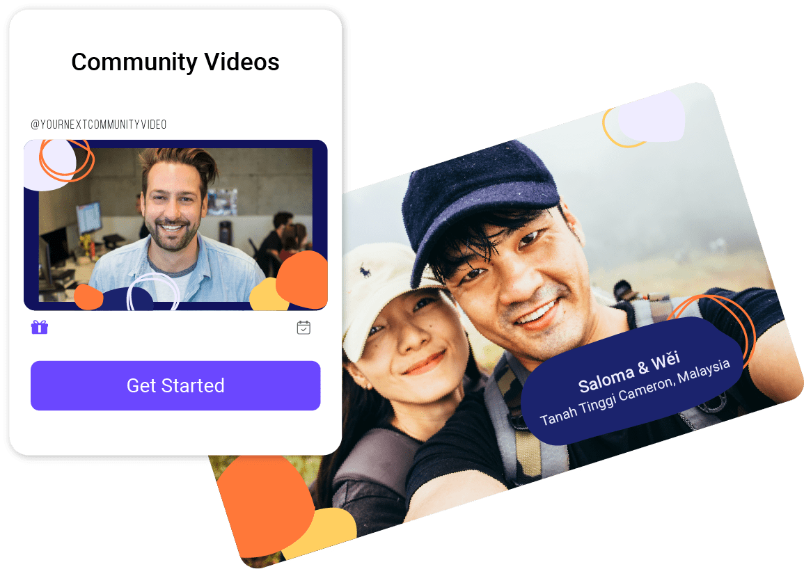 invite upload and create community video vloggi