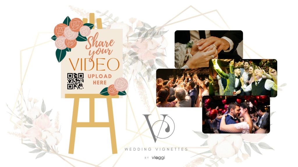 Capture wedding guest video by QR code with Vloggi
