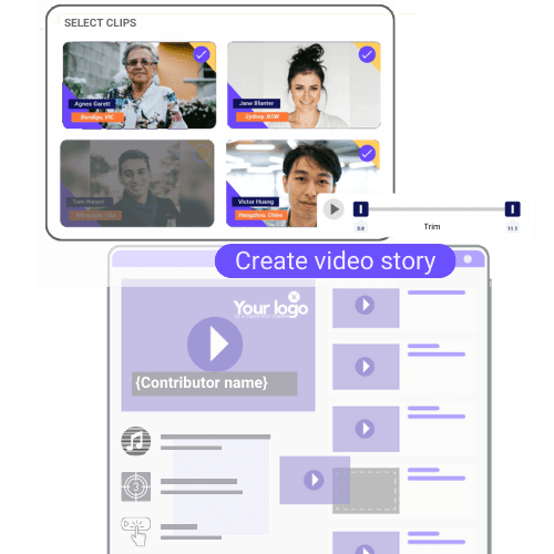 Create video stories in seconds using Vloggi