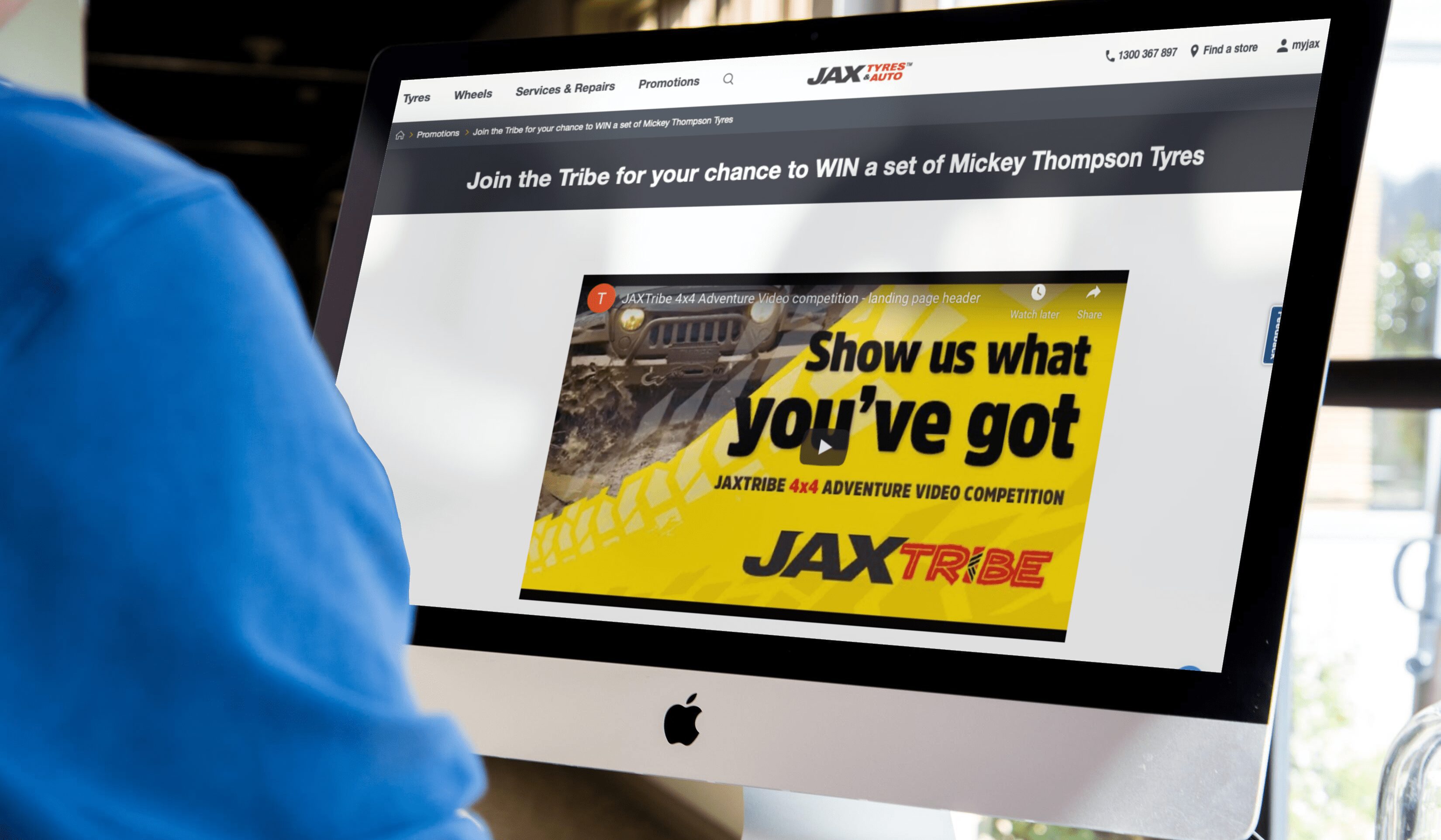 JAX Tyres & Auto customer workflow