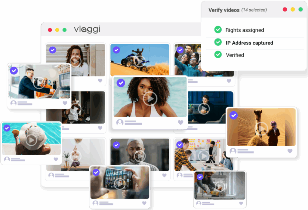 Vloggi makes it easy to collect video submissions from anyone — with built-in consent, usage rights, and attribution