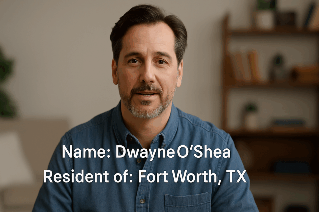 overlaid name
