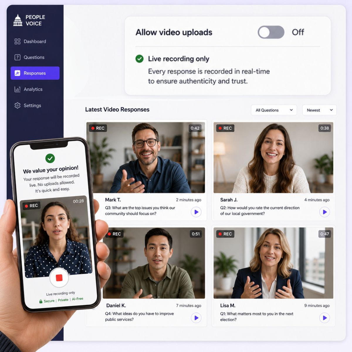 Get Human-only videos by Vloggi