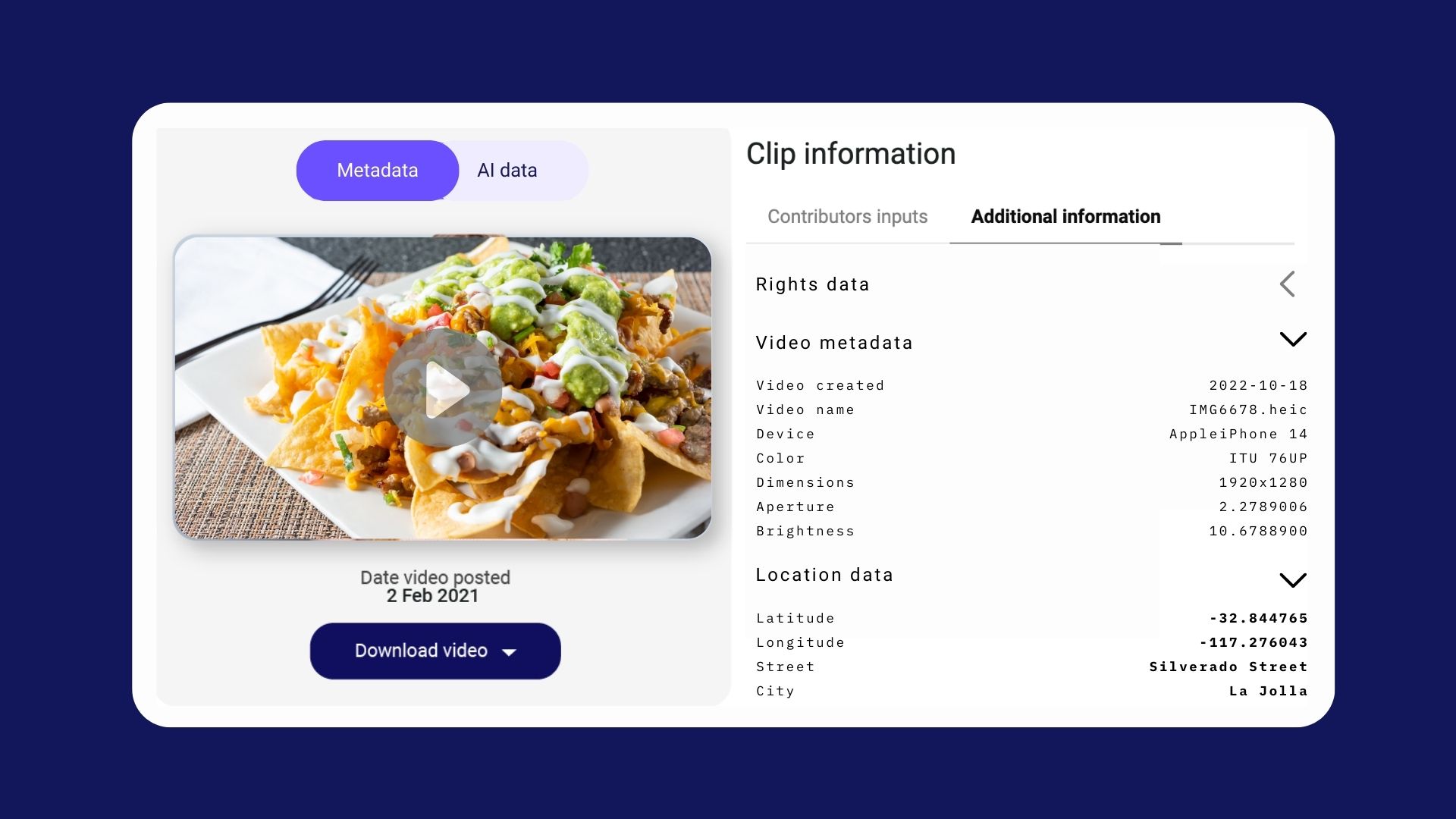 Object recognition in Vloggi