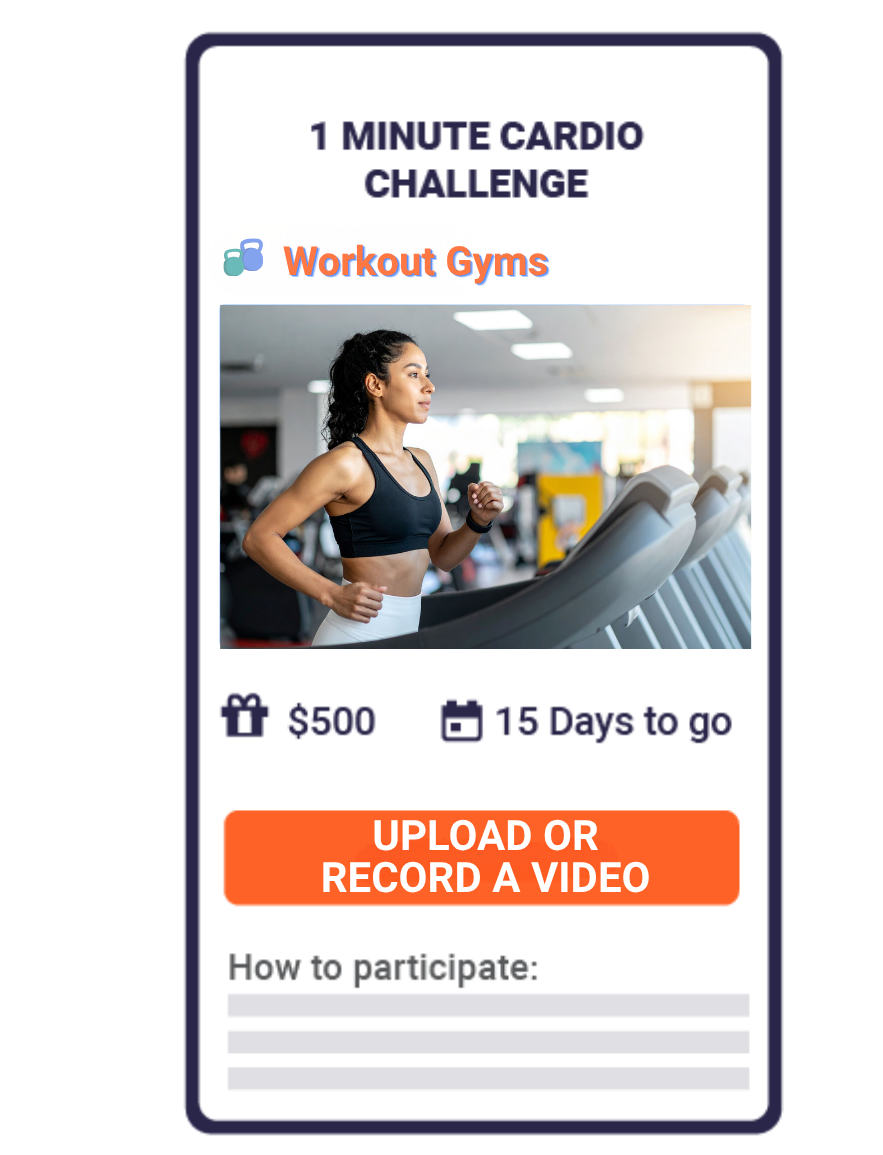 Launch video contests easily with Vloggi's custom landing pages