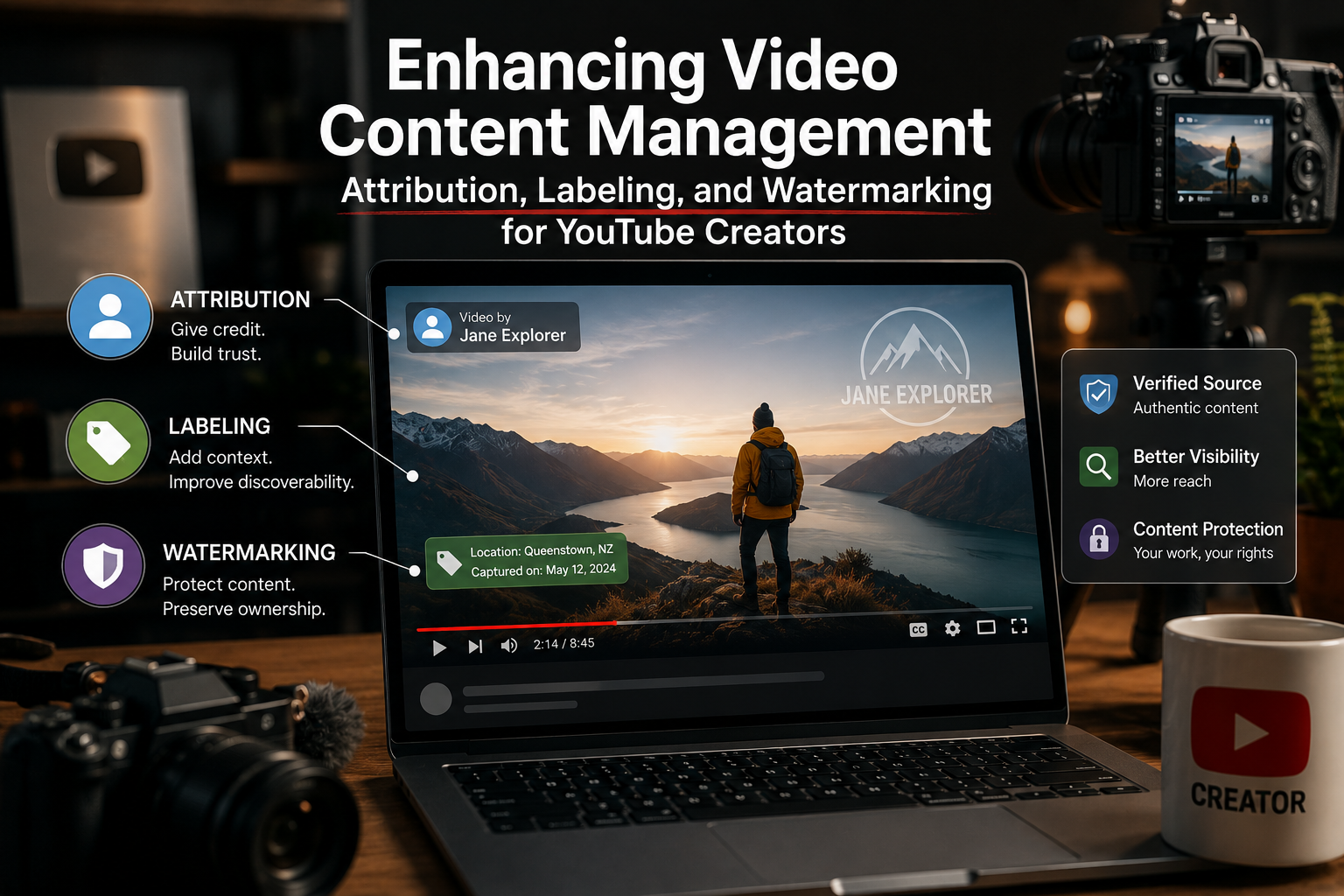attribution and watermarking are crucial to YouTube