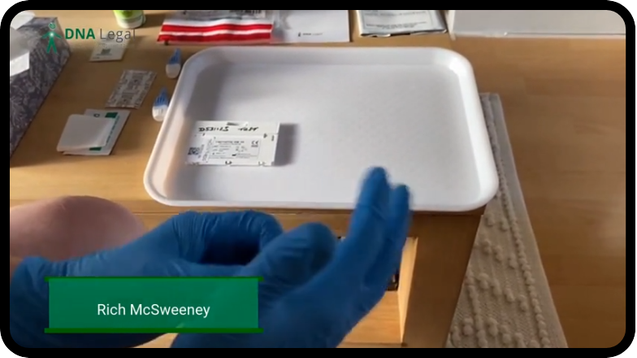 DNA Worldwide clinical laboratory evidence video showing sample-handling procedure