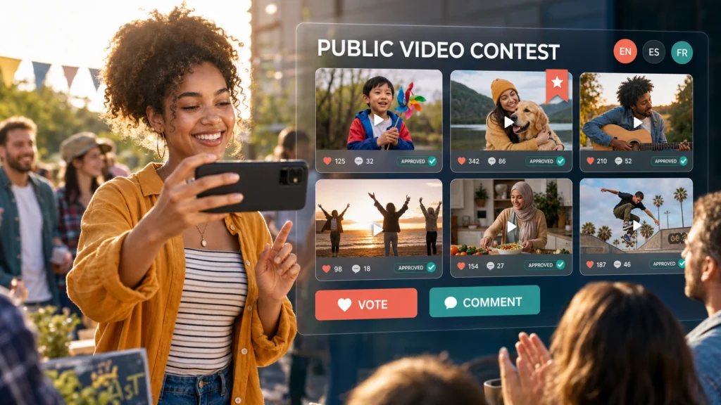 Vloggi launches public video contests and galleries built for audience participation
