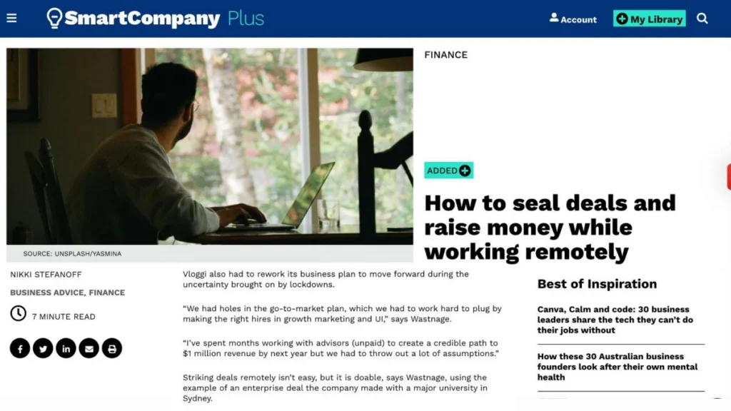 SmartCompany article on Vloggi 1 qn4l5wgclh6ensobjnjapo7c2gd02296nj6ja449r2