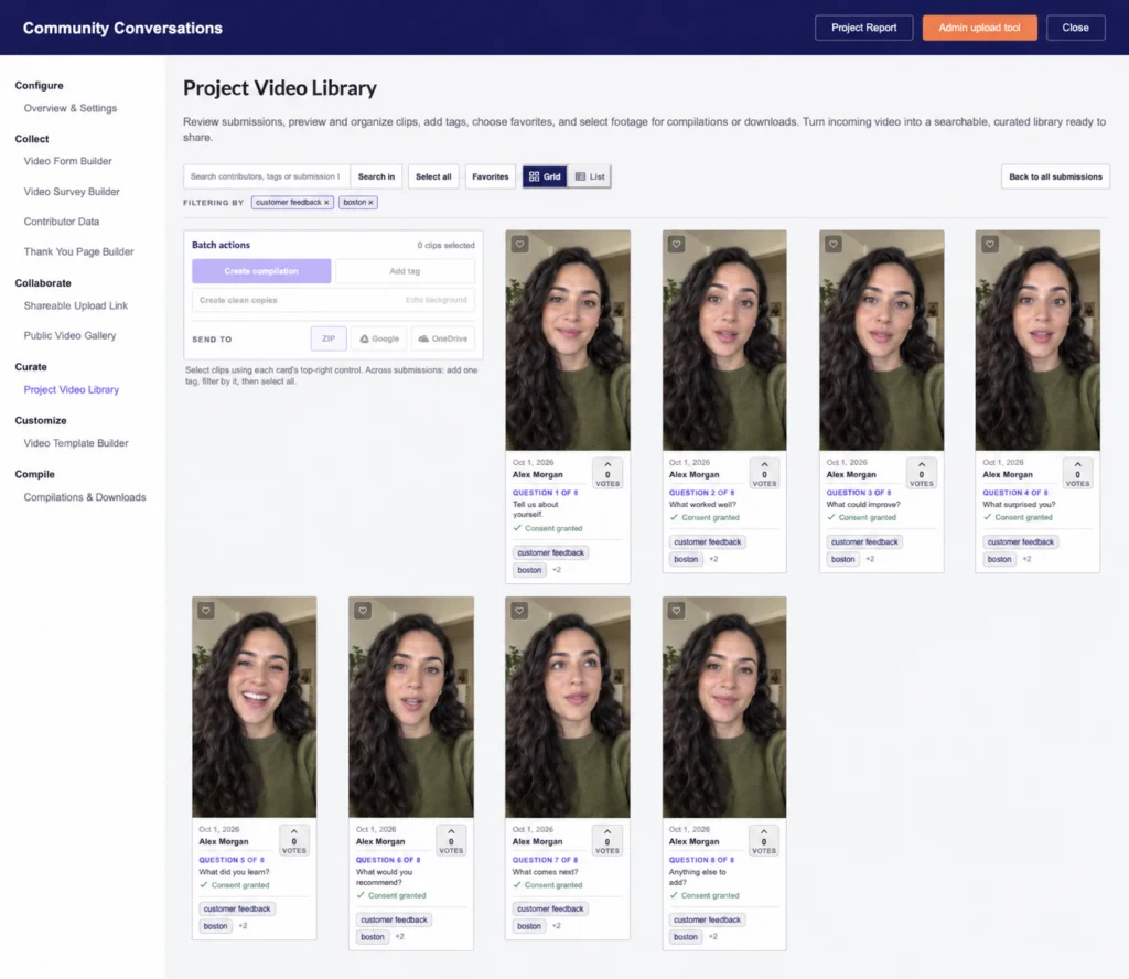 Illustration supporting How to delete videos from your Vloggi user-generated video library