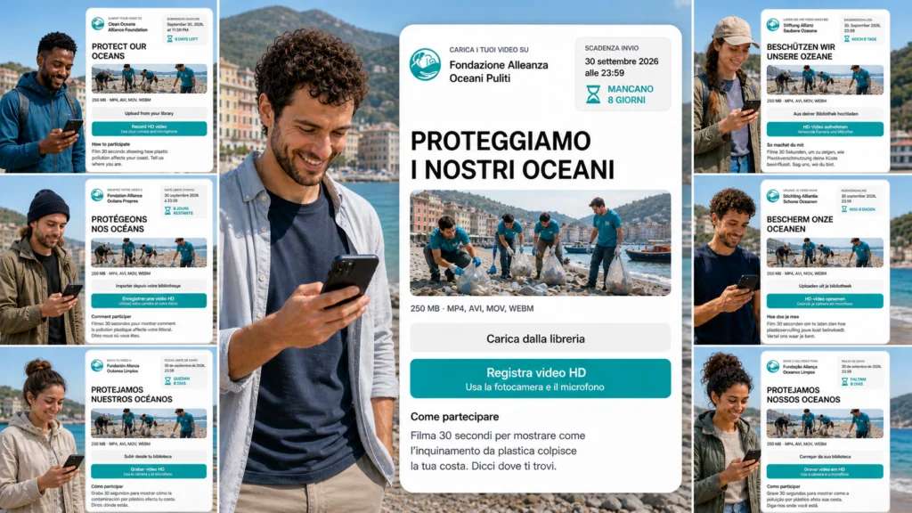 Vloggi ora disponibile in italiano: la piattaforma per video autentici creati da persone introduce concorsi UGC multilingue e maggiore tutela della privacy